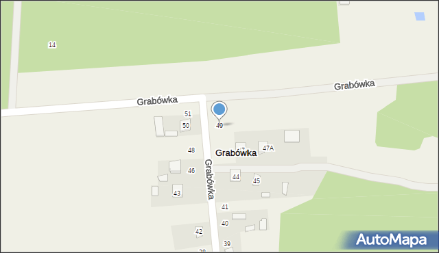 Grabówka, Grabówka, 49, mapa Grabówka