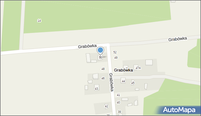 Grabówka, Grabówka, 50, mapa Grabówka