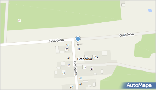 Grabówka, Grabówka, 52, mapa Grabówka