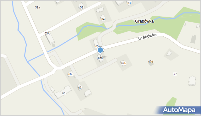 Grabówka, Grabówka, 66a, mapa Grabówka