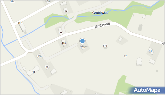 Grabówka, Grabówka, 67b, mapa Grabówka