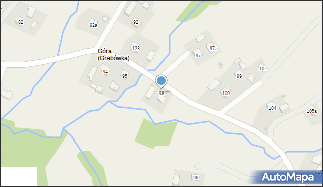 Grabówka, Grabówka, 98, mapa Grabówka