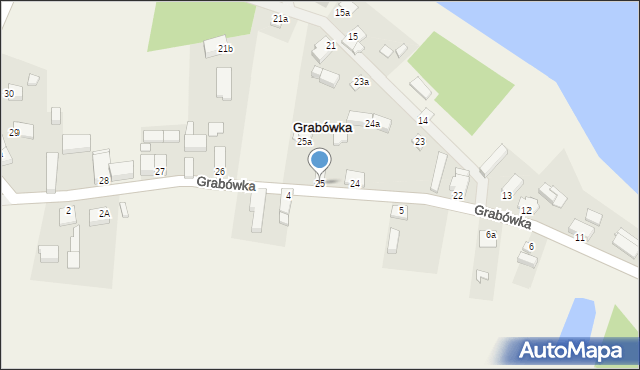 Grabówka, Grabówka, 25, mapa Grabówka