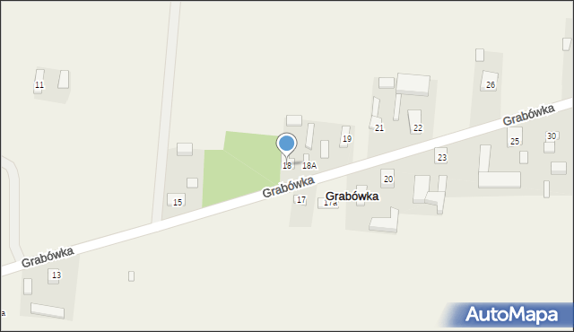 Grabówka, Grabówka, 18, mapa Grabówka