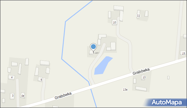 Grabówka, Grabówka, 7a, mapa Grabówka