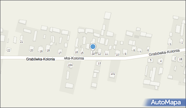 Grabówka-Kolonia, Grabówka-Kolonia, 14, mapa Grabówka-Kolonia