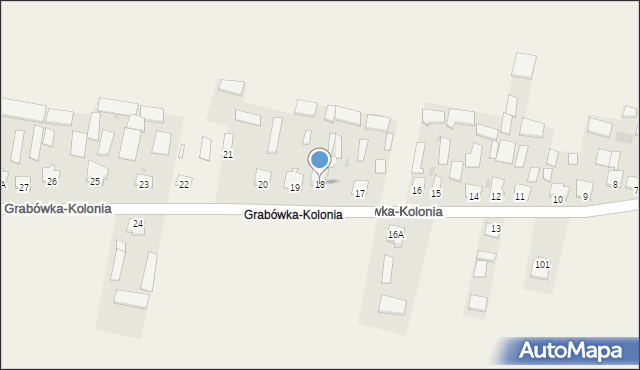 Grabówka-Kolonia, Grabówka-Kolonia, 18, mapa Grabówka-Kolonia