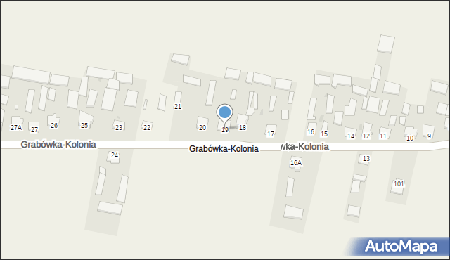 Grabówka-Kolonia, Grabówka-Kolonia, 19, mapa Grabówka-Kolonia