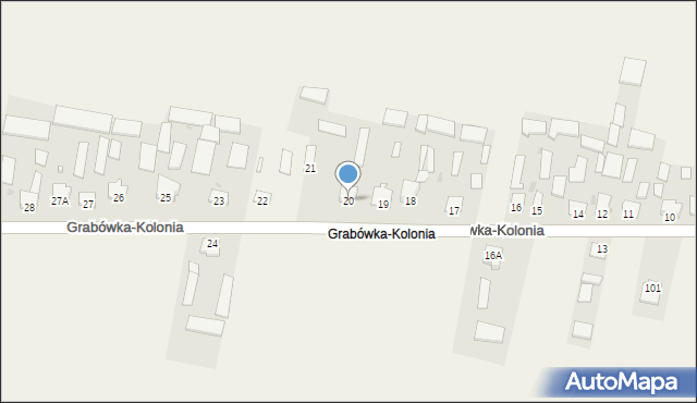 Grabówka-Kolonia, Grabówka-Kolonia, 20, mapa Grabówka-Kolonia