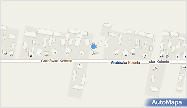 Grabówka-Kolonia, Grabówka-Kolonia, 22, mapa Grabówka-Kolonia