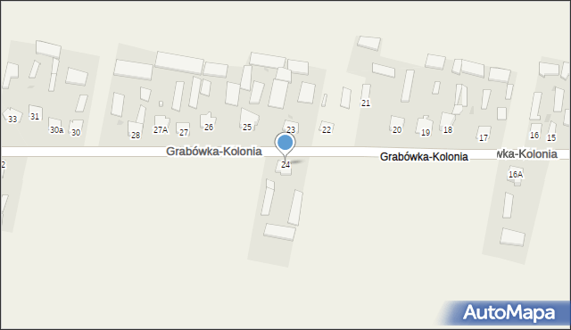 Grabówka-Kolonia, Grabówka-Kolonia, 24, mapa Grabówka-Kolonia