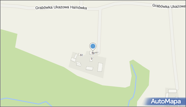 Grabówka Ukazowa, Grabówka Ukazowa, 59, mapa Grabówka Ukazowa