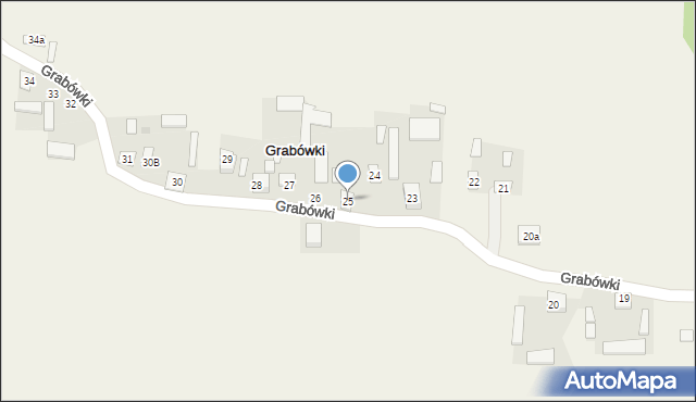 Grabówki, Grabówki, 25, mapa Grabówki