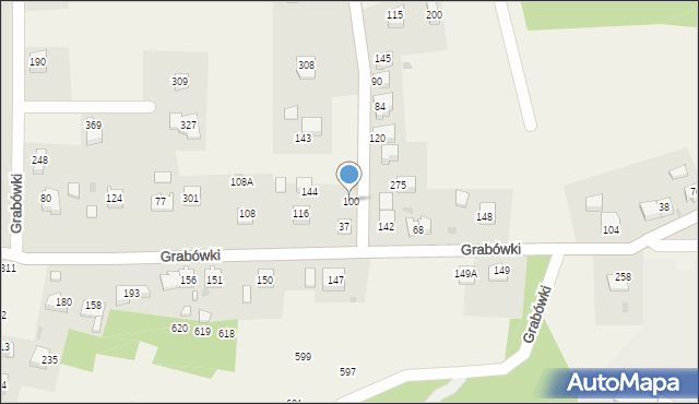 Grabówki, Grabówki, 100, mapa Grabówki