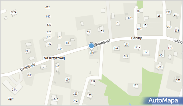 Grabówki, Grabówki, 175, mapa Grabówki