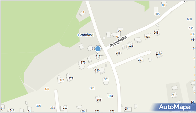 Grabówki, Grabówki, 212, mapa Grabówki