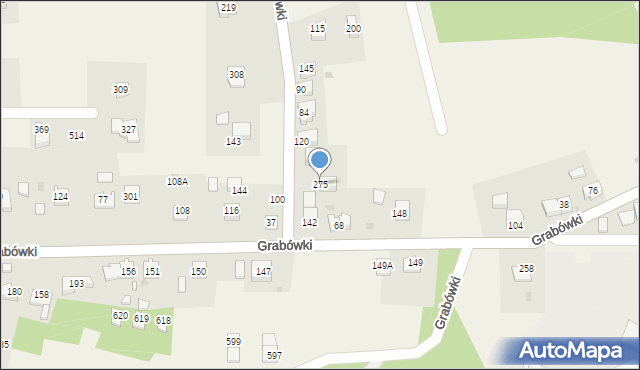 Grabówki, Grabówki, 275, mapa Grabówki