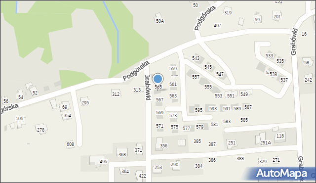 Grabówki, Grabówki, 566, mapa Grabówki
