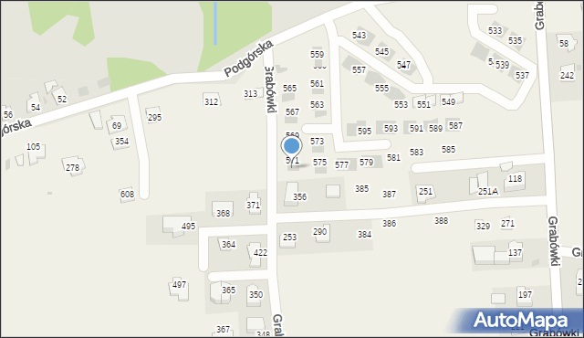 Grabówki, Grabówki, 572, mapa Grabówki