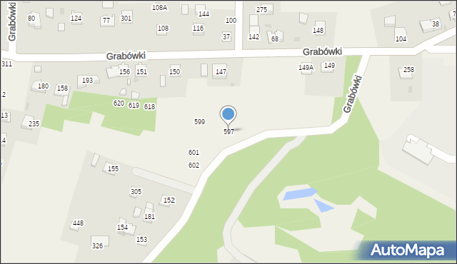 Grabówki, Grabówki, 597, mapa Grabówki
