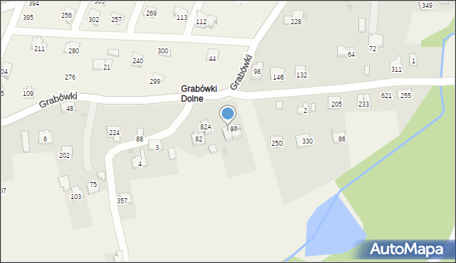 Grabówki, Grabówki, 97A, mapa Grabówki