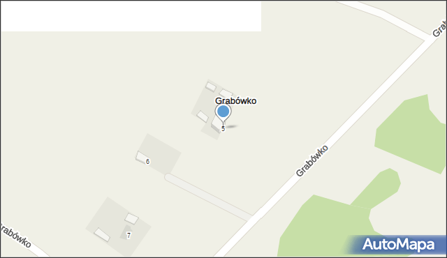 Grabówko, Grabówko, 5, mapa Grabówko