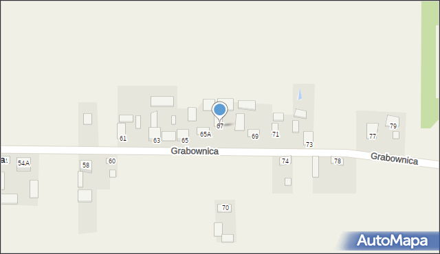 Grabownica, Grabownica, 67, mapa Grabownica