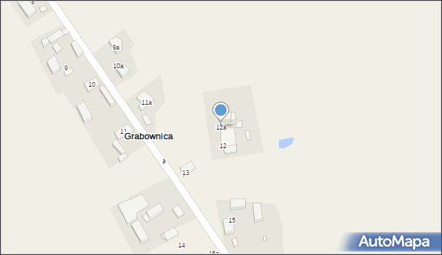 Grabownica, Grabownica, 12a, mapa Grabownica