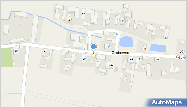 Grabowno, Grabowno, 25, mapa Grabowno