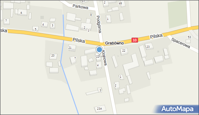 Grabówno, Grabówno, 22/1, mapa Grabówno