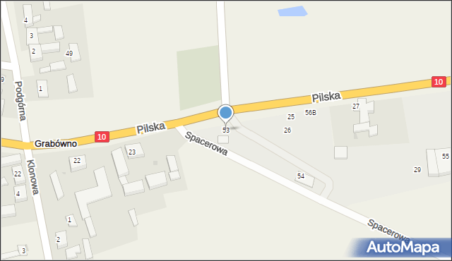 Grabówno, Grabówno, 53, mapa Grabówno