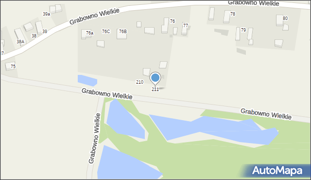 Grabowno Wielkie, Grabowno Wielkie, 211, mapa Grabowno Wielkie