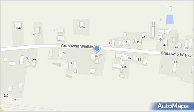 Grabowno Wielkie, Grabowno Wielkie, 80, mapa Grabowno Wielkie