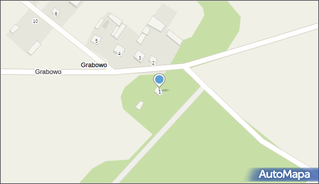 Grabowo, Grabowo, 1, mapa Grabowo