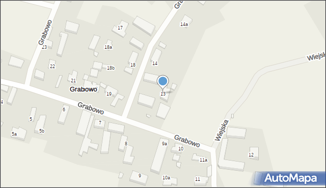 Grabowo, Grabowo, 13, mapa Grabowo