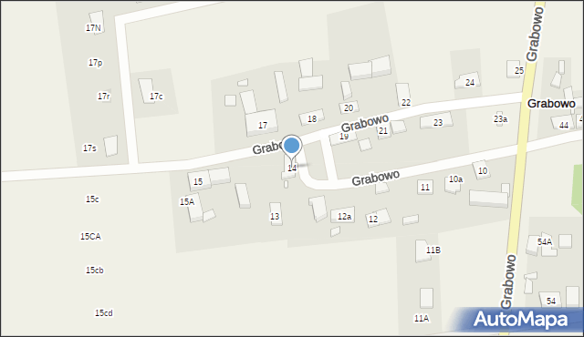 Grabowo, Grabowo, 14, mapa Grabowo