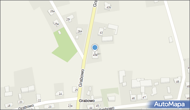 Grabowo, Grabowo, 43a, mapa Grabowo