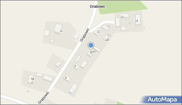 Grabowo, Grabowo, 10, mapa Grabowo