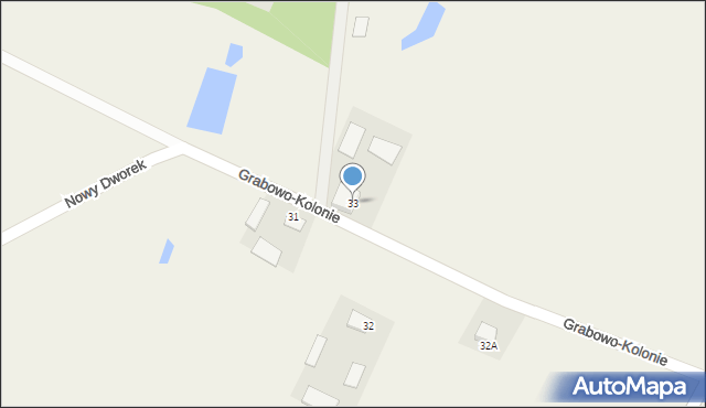 Grabowo-Kolonie, Grabowo-Kolonie, 33, mapa Grabowo-Kolonie