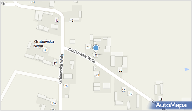 Grabowska Wola, Grabowska Wola, 22, mapa Grabowska Wola