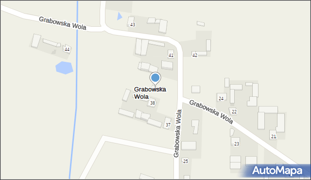 Grabowska Wola, Grabowska Wola, 40, mapa Grabowska Wola