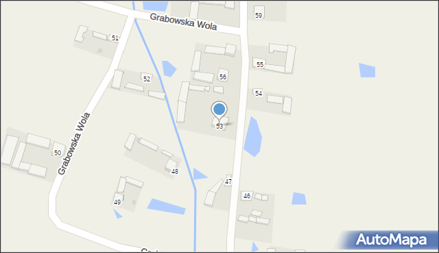 Grabowska Wola, Grabowska Wola, 53, mapa Grabowska Wola