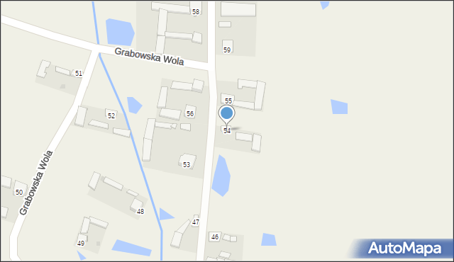 Grabowska Wola, Grabowska Wola, 54, mapa Grabowska Wola