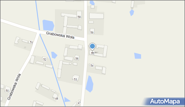 Grabowska Wola, Grabowska Wola, 55, mapa Grabowska Wola