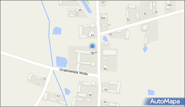 Grabowska Wola, Grabowska Wola, 58, mapa Grabowska Wola