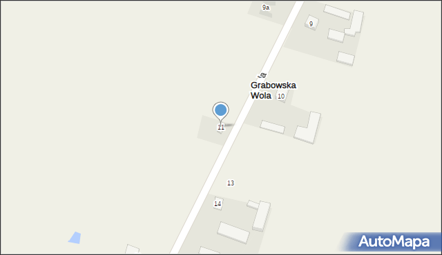 Grabowska Wola, Grabowska Wola, 11, mapa Grabowska Wola