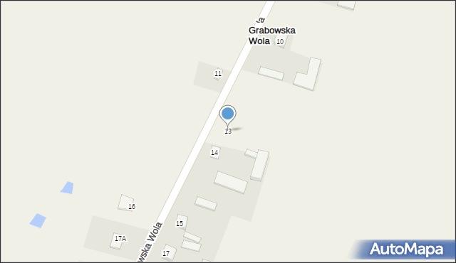 Grabowska Wola, Grabowska Wola, 13, mapa Grabowska Wola