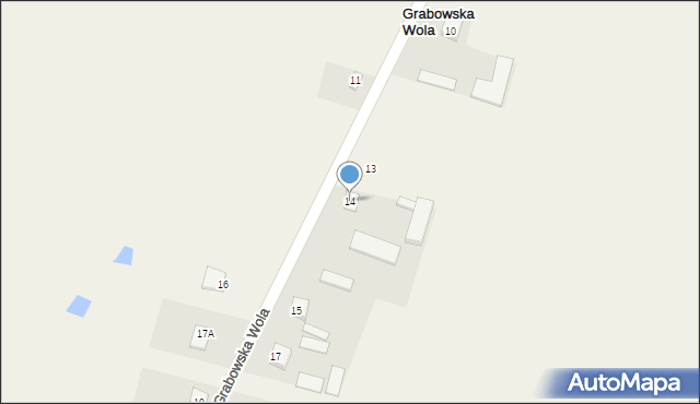 Grabowska Wola, Grabowska Wola, 14, mapa Grabowska Wola