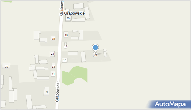Grabowskie, Grabowskie, 16, mapa Grabowskie