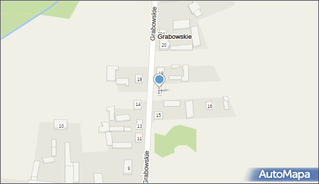 Grabowskie, Grabowskie, 17, mapa Grabowskie